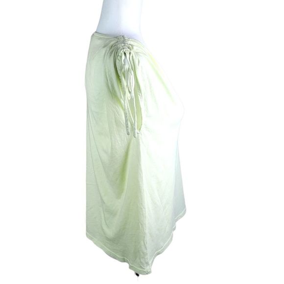 Bobi Los Angeles Mellow Yellow Shoulder gathered Muscle Tee - Picture 5 of 7